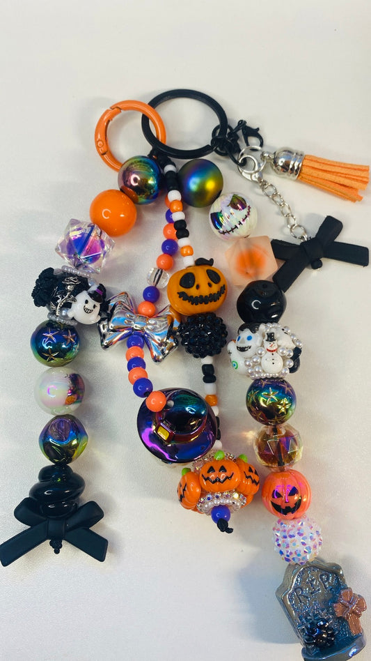 Pumpkin Halloween Bag Charm