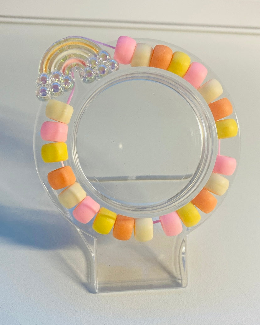 Pink / Orange Rainbow Bracelet