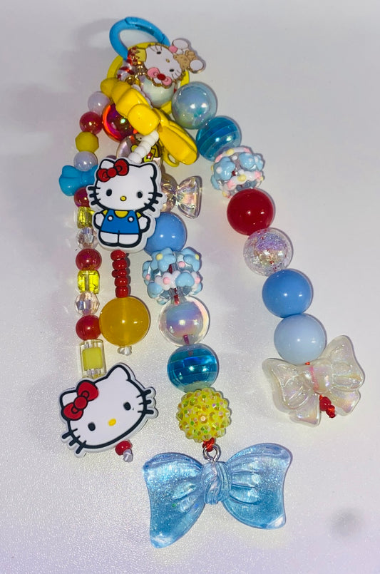 Yellow & Blue Hello Kitty Bag Charm