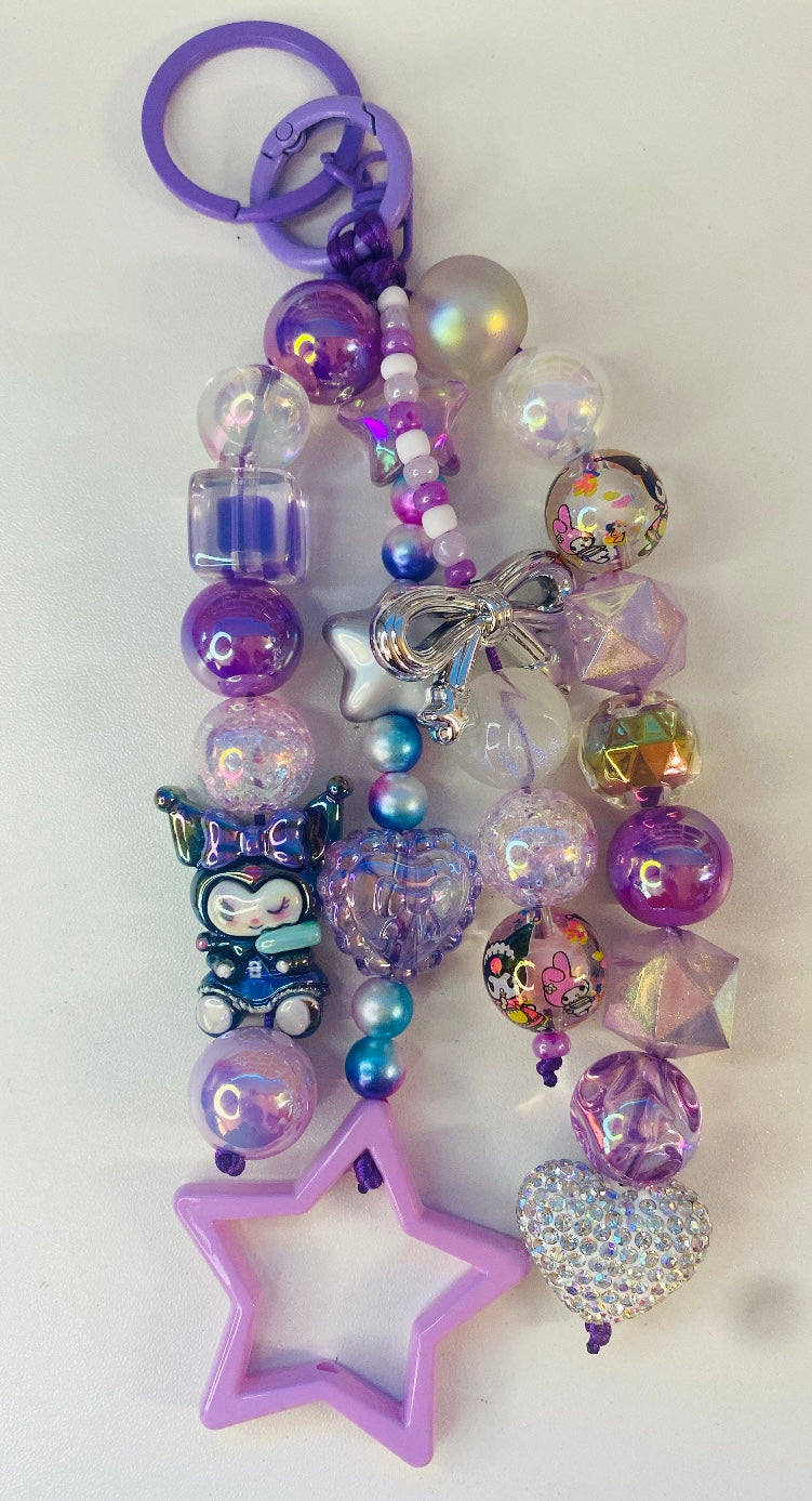 Light Purple Kuromi Bag Charm