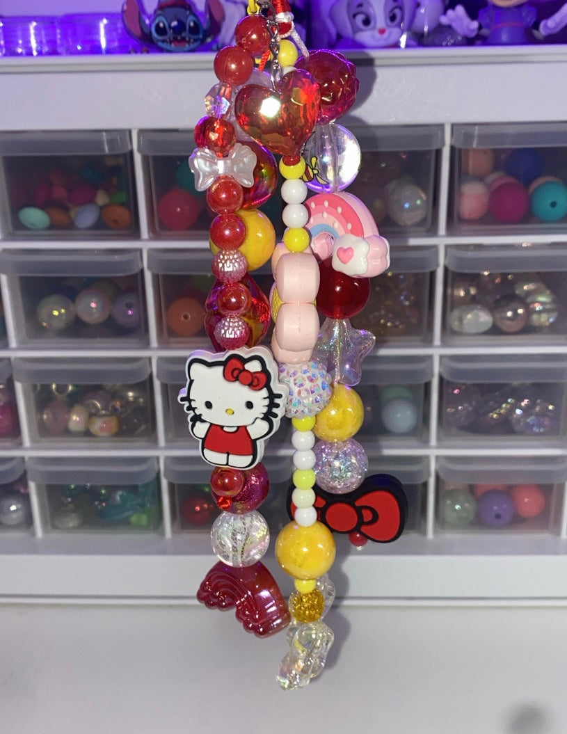 Red & Yellow Hello Kitty Bag Charm