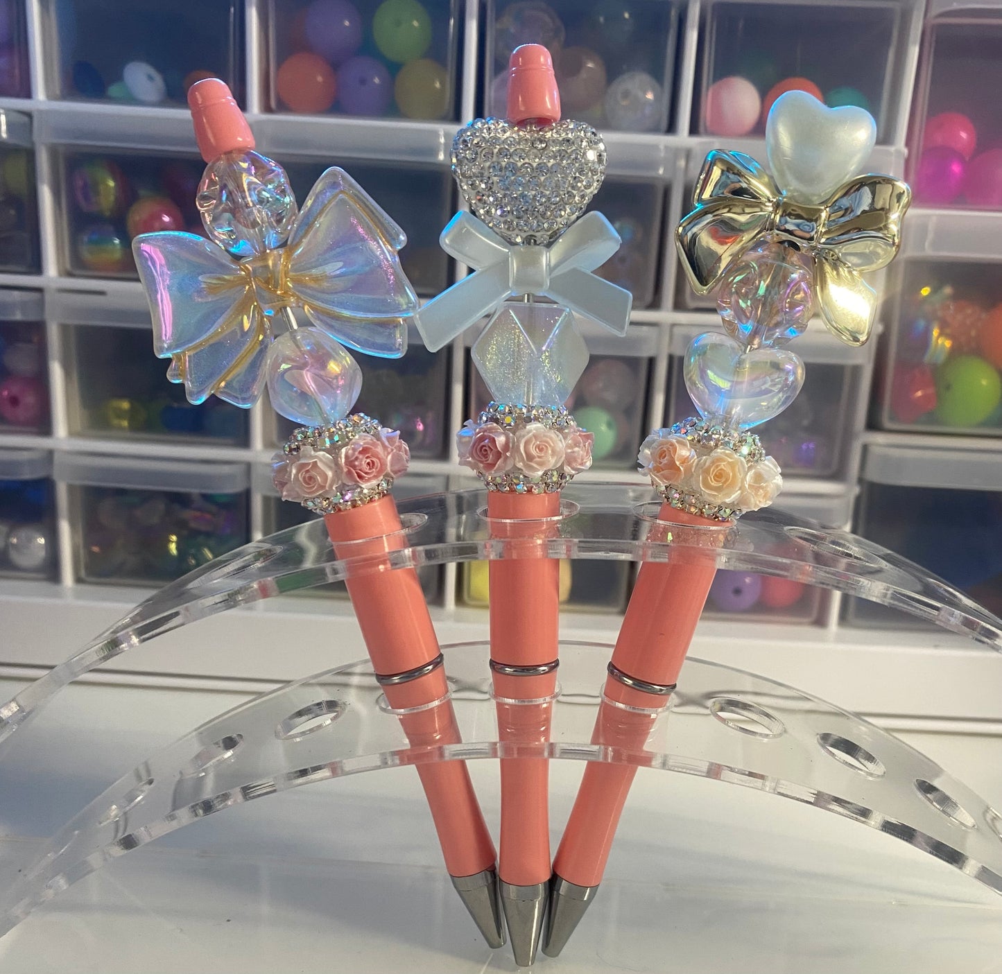 Elegant Pink Pens (set of 3)