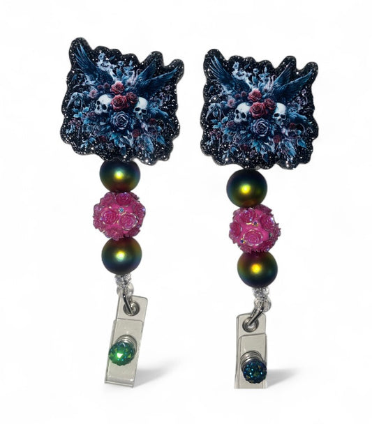 Skull Halloween Badge Reels